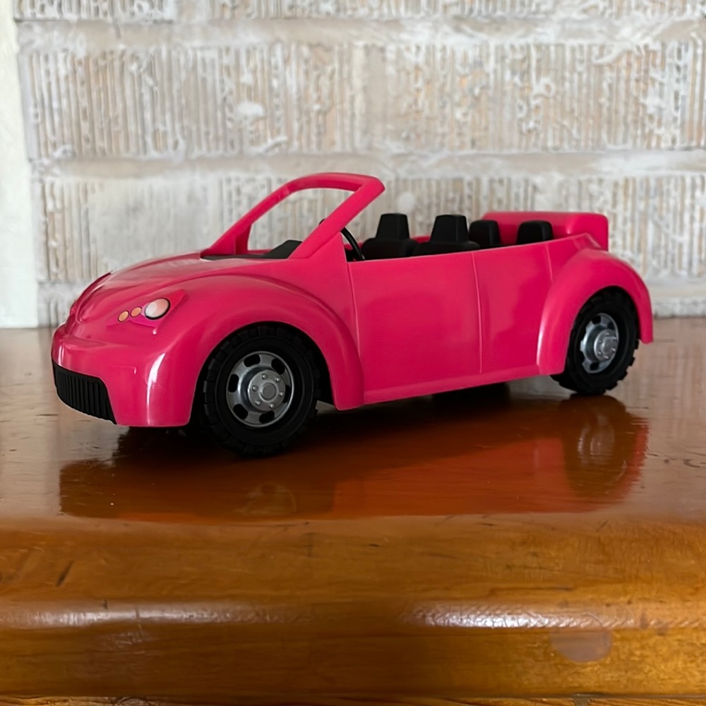 Convertible sports car, 8”by 3”, heavy plastic